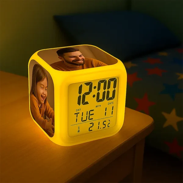 Despertador con luz LED personalizado