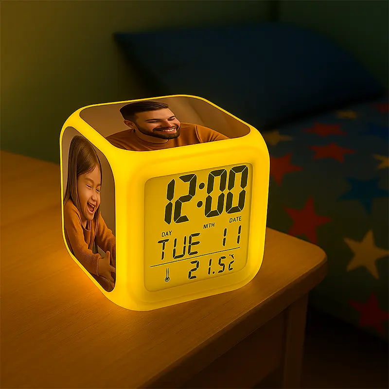 Despertador con luz LED personalizado