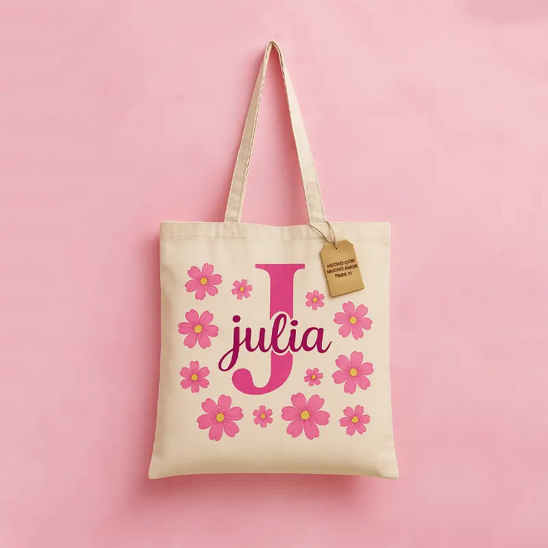 Totebag Floral Personalizada