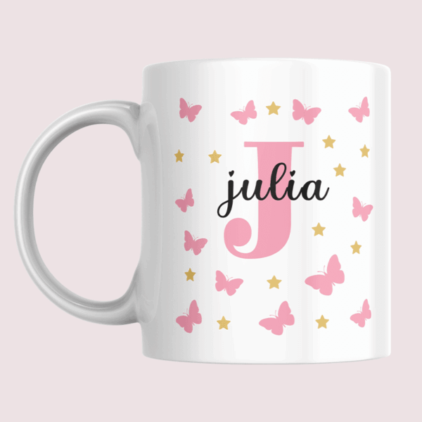 Taza con nombre e inicial - Imagen 3