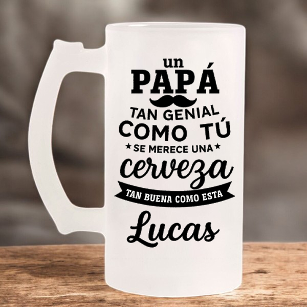 Jarra Cerveza Papá Genial - Imagen 3